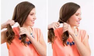 鱼骨辫的编法图解