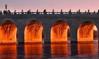 一年一次的颐和园金光穿洞 一年一次的颐和园金光穿洞